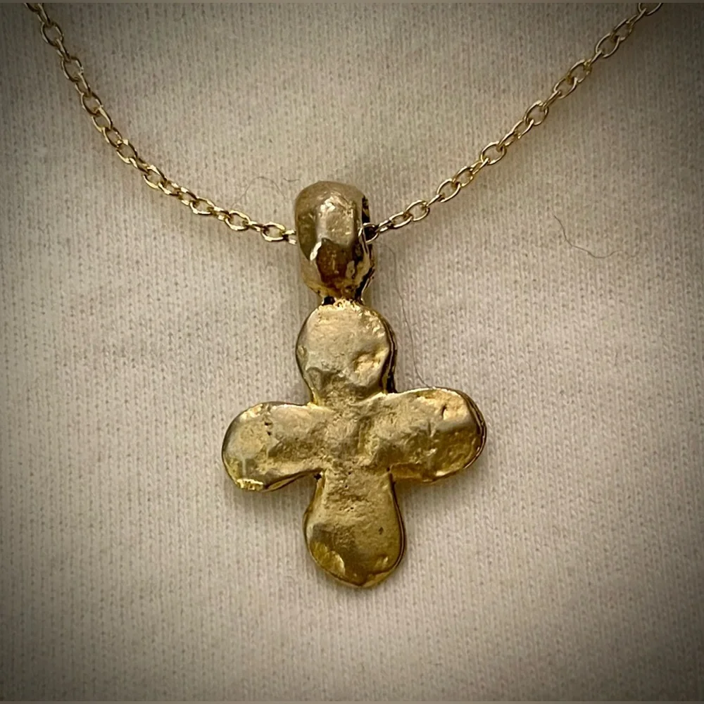 Gold Cross Necklace - Picture 2 of 6